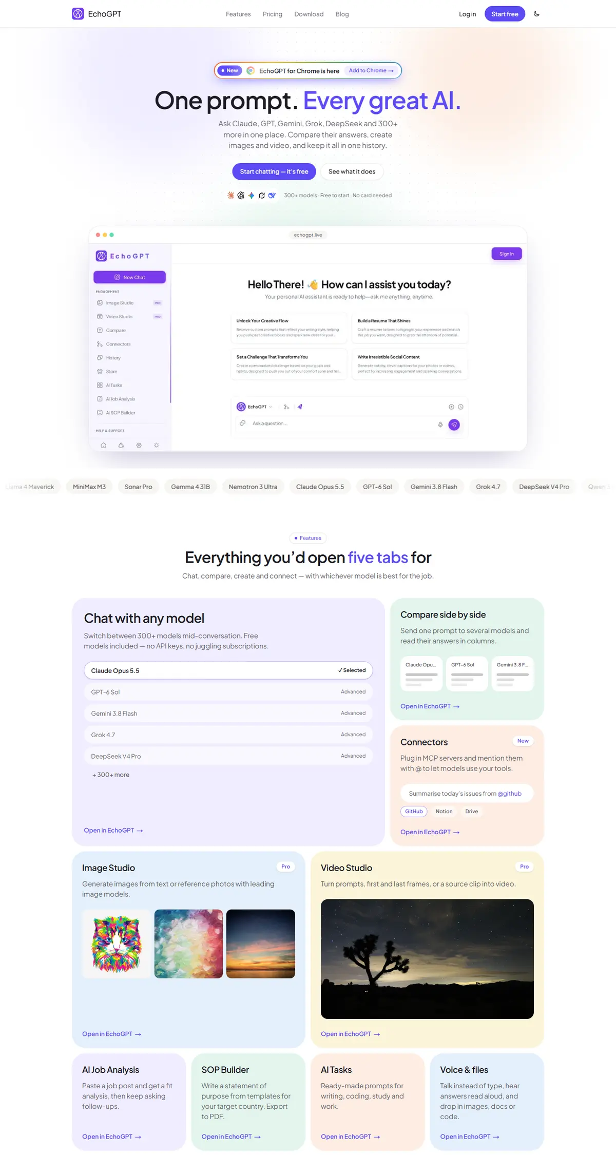 EchoGPT website